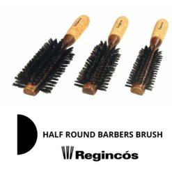 Regincos half round barbers brush with cork handle