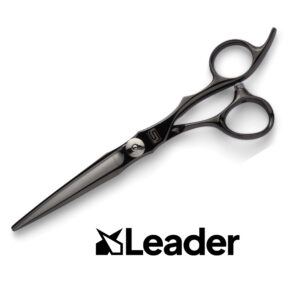 Leader Shidosha Black Titanium Hairdressing Scissors 5.5 inch
